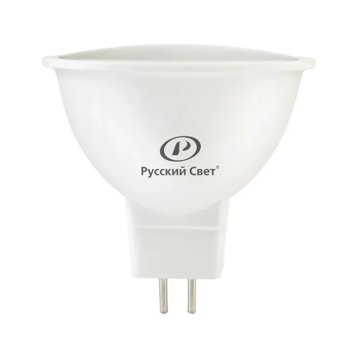 Лампа светодиодная RS LED GU5.3 7W 220-240V 7Вт рефлектор 4000К GU5.3 700лм 220-240В Ra90 Русский Свет 20011345147