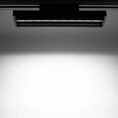 Светодиодный трековый светильник 2L JH-U7 PX2 (220VAC, 2x25W, white 6000K, 45-90°, черный)