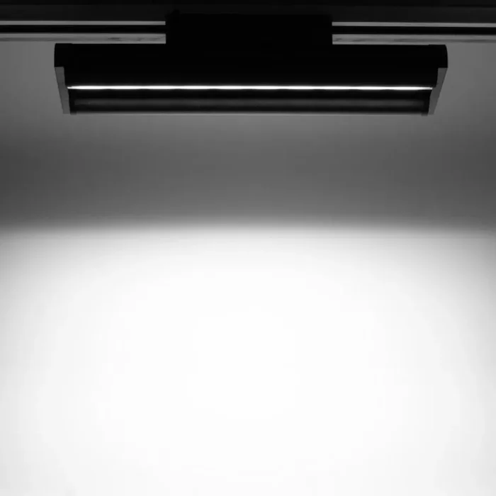 Светодиодный трековый светильник 2L JH-U7 PX2 (220VAC, 2x25W, white 6000K, 45-90°, черный)