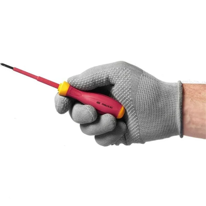 Отвертка диэлектрическая крестовая PH0х75 K3 1000В ARMA2L 3 IEK A2L3-SC30-K3-PH-00-075