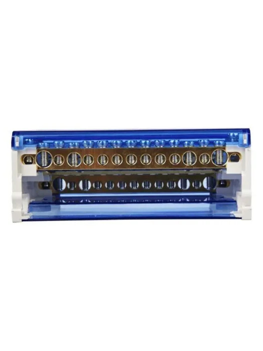 Шина на DIN-рейку в корпусе (кросс-модуль) ШНК 4х15 3L+PEN IEK YND10-4-15-125