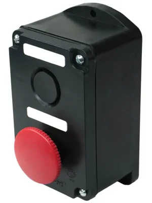 Пост управления ПКЕ 222-2 У2 10А 660В 2 элемента черн. цилиндр и красн. гриб накладной IP54 Электротехник ET519077