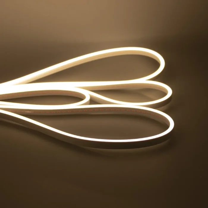 Светодиодный гибкий неон 6x12 LN605 (12V, warm white, IP65, cut 10mm)