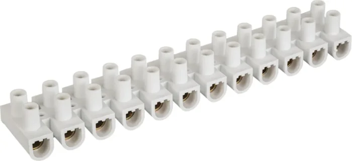 Колодка клеммная 2.5х10кв.мм 12 пар NTB-UPP-S12-10/WH полипропилен бел. (уп.10шт) NAVIGATOR 71328