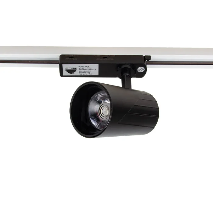 Светодиодный трековый светильник 2L VTB80 PX100(220VAC, 26-30W, 3000/4000/6500K, 36°, CRI>90,черный)