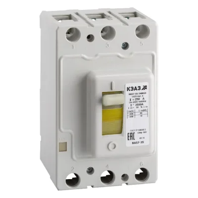 Выключатель автоматический 125А 1250Im ВА57-35-340010 УХЛ3 690В AC КЭАЗ 108576