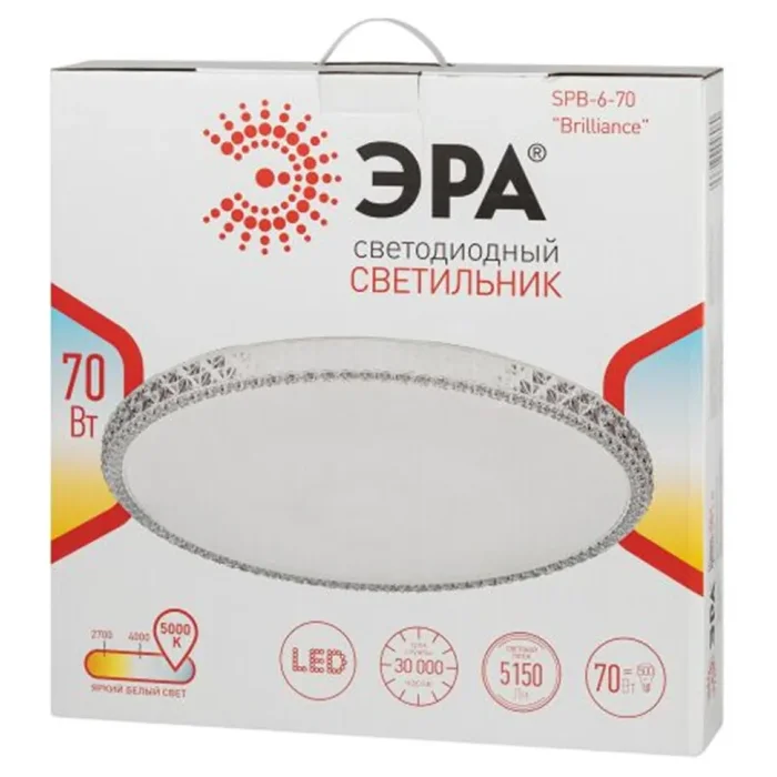Светильник светодиодный SPB-6-70 "Brilliance" 70Вт 5000К потолочн. круглый Эра Б0059510