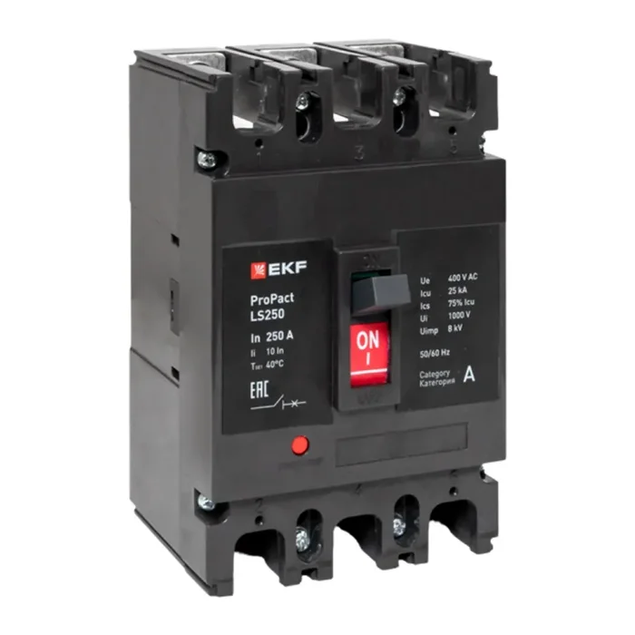Выключатель автоматический 3п 200А 25кА LS250 ProPact EKF mccb-250-25-3-200-ls