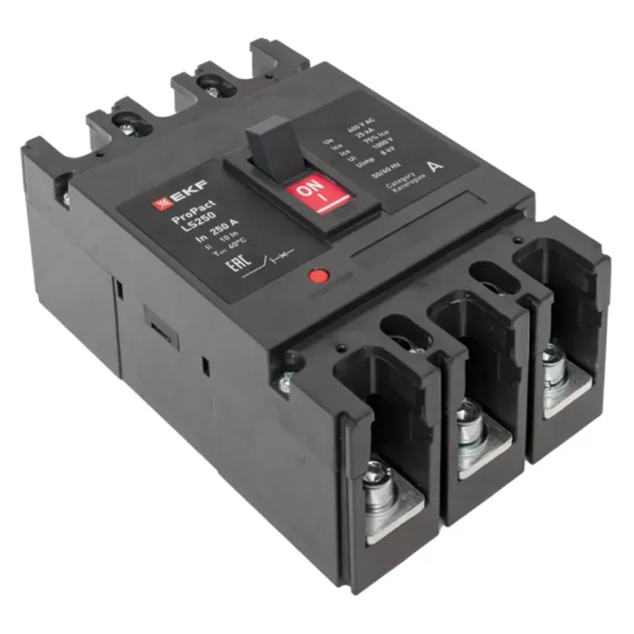 Выключатель автоматический 3п 200А 25кА LS250 ProPact EKF mccb-250-25-3-200-ls