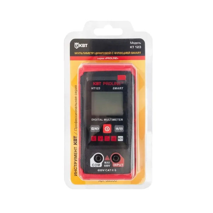 Мультиметр цифровой SMART KT 123 PROLINE КВТ 88550