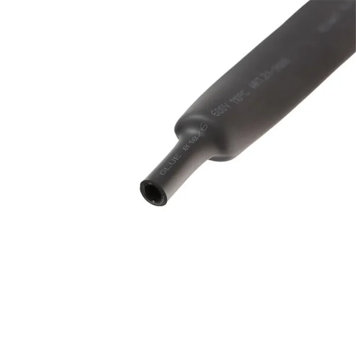 Трубка термоусадочная двустенная клеевая 18/6 (3:1) черн. 1м Rexant 21-9008