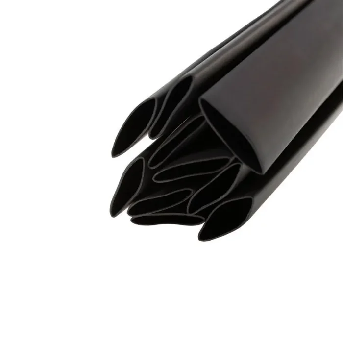 Трубка термоусадочная двустенная клеевая 18/6 (3:1) черн. 1м Rexant 21-9008