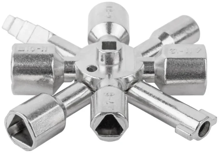 Ключ универсальный для электрошкафов 10-в-1 двусторонняя CrV бита РН2/SL7 FIT 60110