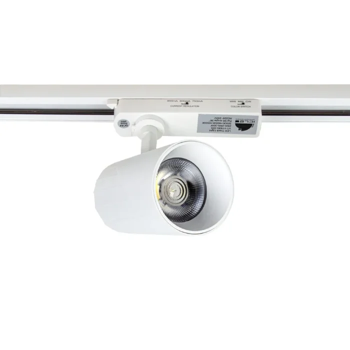 Светодиодный трековый светильник 2L VTB80 PX101(220VAC, 26-30W, 3000/4000/6500K, 36°, CRI>90, белый)