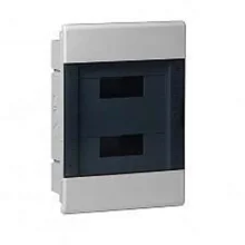 Щиток СП Тусо 24мод. с прозр. двер. 415х299х103мм сер. Рувинил 68124СП