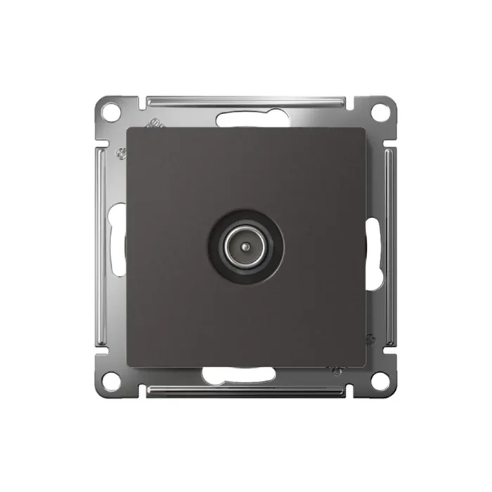 Розетка телевизионная оконечная TV AtlasDesign 1дБ механизм базальт SE ATN001491