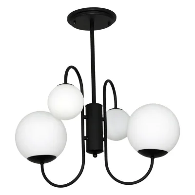 Светильник &amp;quot;Тефия&amp;quot; 241 (Плафон 8728; 8730) НСБ 01-4х40-101 (ИМ) подвесной черн. Элетех 1005405125