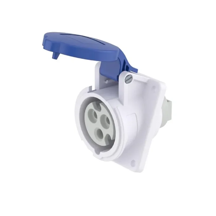 Розетка СП 32А 230В 3п 2P+E IP44 с наклоном DKC DIS4133263