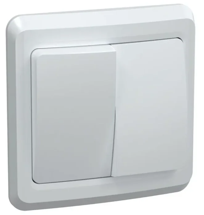 Выключатель 2-кл. СП Вега 10А IP20 ВС10-2-0-ВБ бел. GENERICA EVV20-K01-10-DM