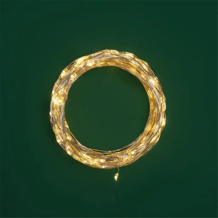 Гирлянда светодиодная "Роса" 30м 300LED тепл. бел. 3.6Вт IP44 с трансф. Neon-Night 303-216