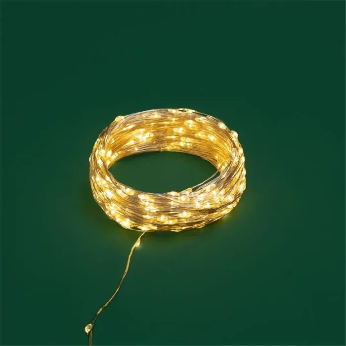 Гирлянда светодиодная "Роса" 30м 300LED тепл. бел. 3.6Вт IP44 с трансф. Neon-Night 303-216