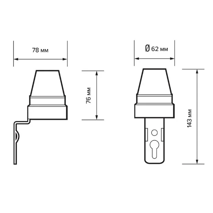 Фотореле PMS PR 601 2200Вт IP44 WH JazzWay 5013056