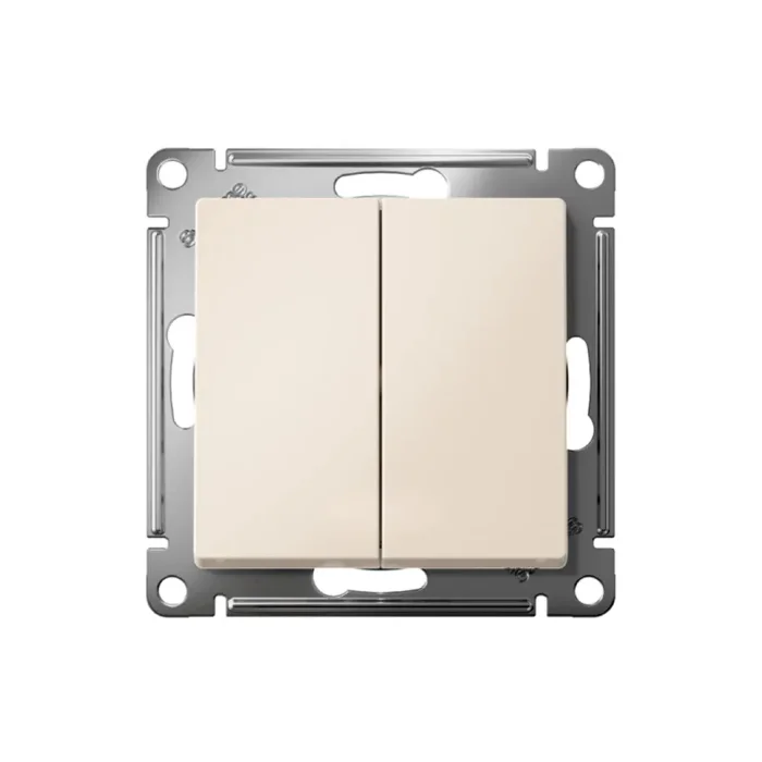 Переключатель проходной 2-кл. СП AtlasDesign 10А IP20 (сх. 6/2) 10AX механизм беж. SE ATN000265