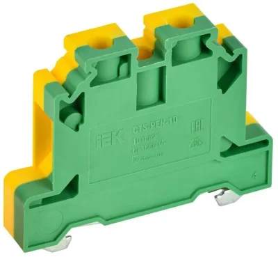 Колодка клеммная CTS-PEN ARMAFIX земля 10кв.мм жел./зел. IEK YCT11-00-K52-010