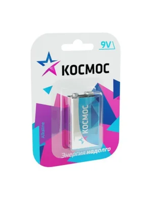 Элемент питания алкалиновый &amp;quot;крона&amp;quot; 6LR61 Максимум BP-1 (блист.1шт) КОСМОС KOC6LR61MAX1BL