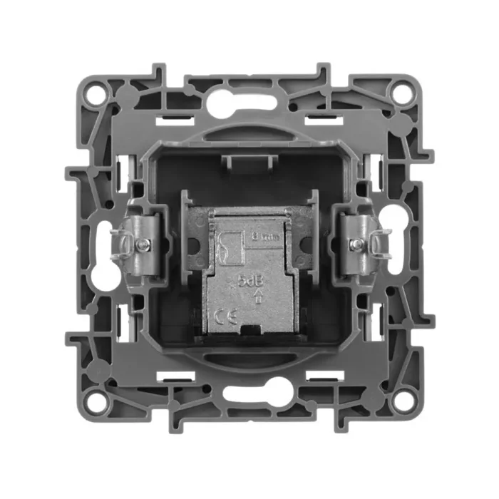Розетка телевизионная оконечная TV СП Etika 5дБ 5-862МГц механизм алюм. IEK 672465