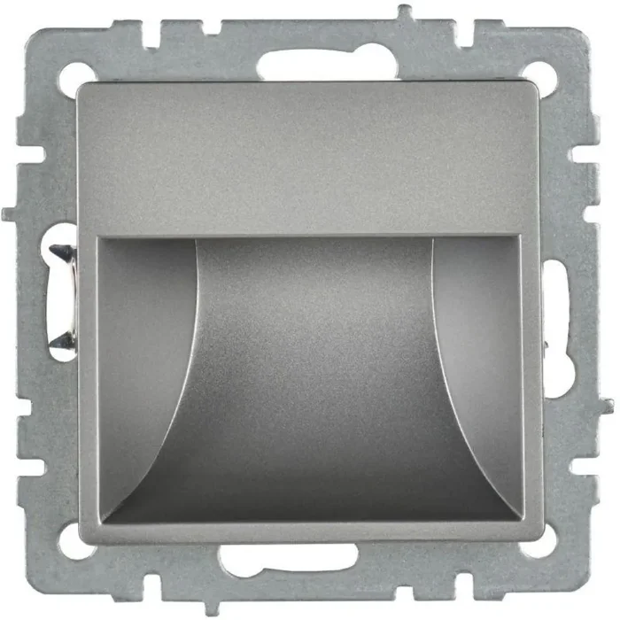 Подсветка светодиодная BRITE встраив. ПЛ20-БрС механизм сталь IEK BR-FL20-K46