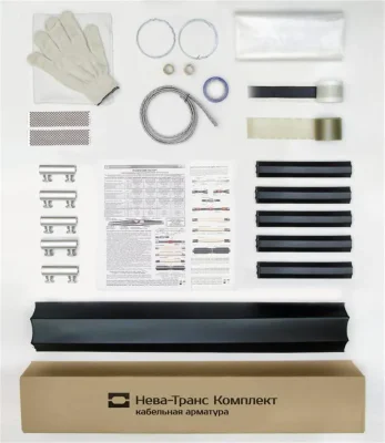 Муфта кабельная соединительная 1кВ ПСТ(б)-(тк) 5х(35-50мм) с болтовыми соединителями Нева-Транс Комплект 22010022