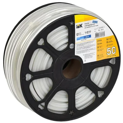 Лента светодиодная &quot;неон&quot; LSR-2835B120-9.6-IP67-220В (уп.50м) IEK LSR5-7-120-67-0-50
