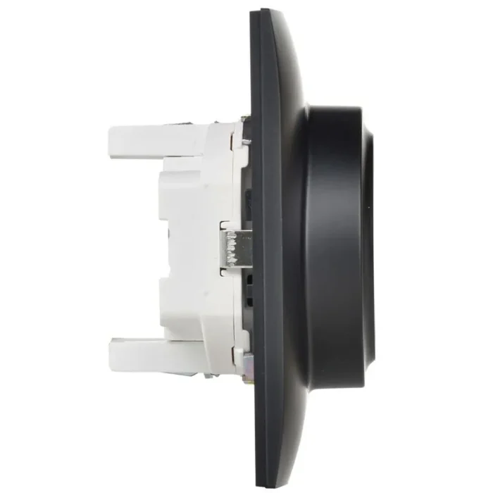 Розетка 2-м SKANDY 16А с заземл. защ. шторки в сборе SK-R07Bl черн. IEK SK-R24-16-K02-F