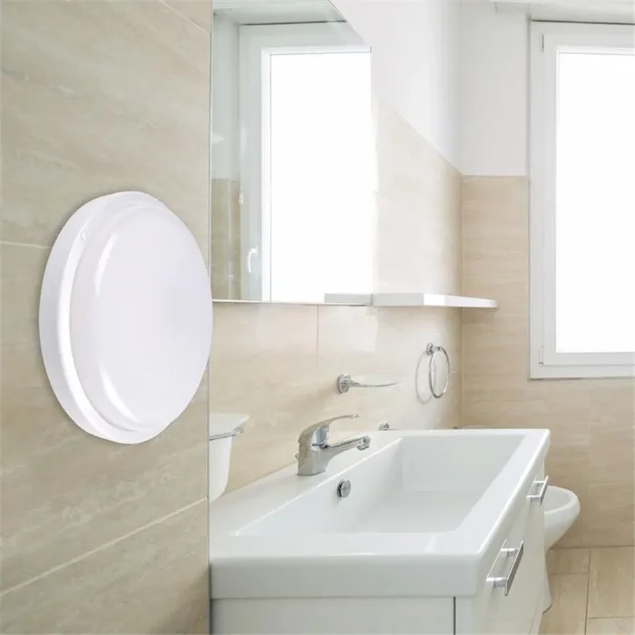 Светильник светодиодный "Банник" PBH-PC2-RA 8Вт 4000К IP65 ЖКХ ДБП кругл. пылевлагозащ. бел. JazzWay 1035646