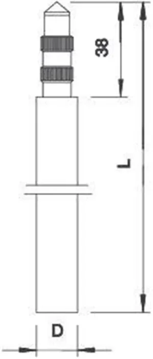 Стержень заземл. оцинк. d20х1500мм 219 20 ST FT (дл.1.5м) OBO 5000750