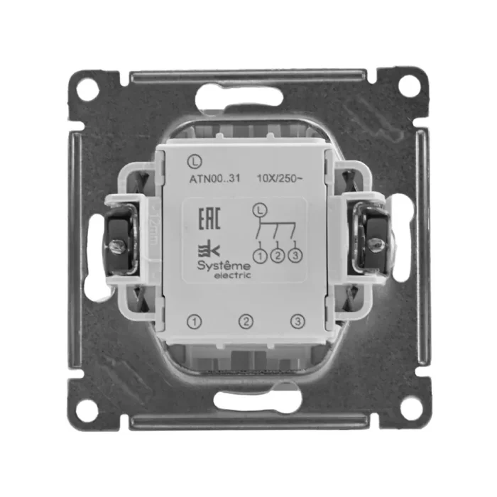 Выключатель 3-кл. СП AtlasDesign 10А IP20 (сх. 1+1+1) 10AX механизм бел. SE ATN000131