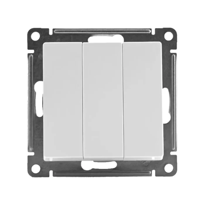 Выключатель 3-кл. СП AtlasDesign 10А IP20 (сх. 1+1+1) 10AX механизм бел. SE ATN000131