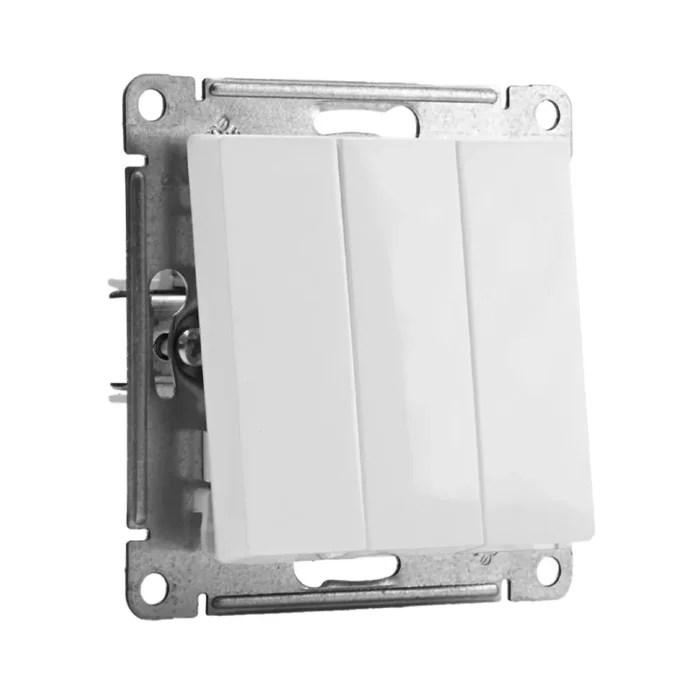 Выключатель 3-кл. СП AtlasDesign 10А IP20 (сх. 1+1+1) 10AX механизм бел. SE ATN000131