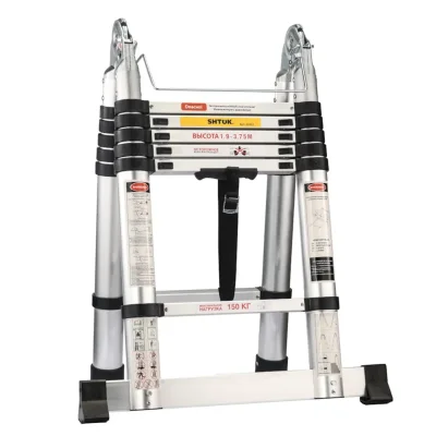 Лестница-стремянка телескопическая 1.9-3.85м (20103) SHTOK 376556
