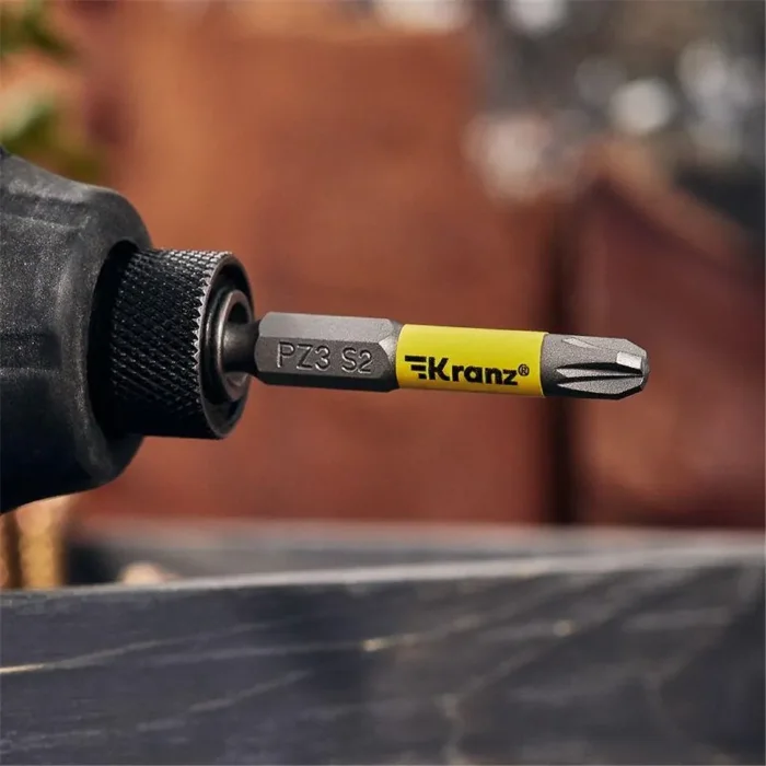Бита для шуруповерта PZ3х50мм (уп.2шт) Kranz KR-92-0420-1
