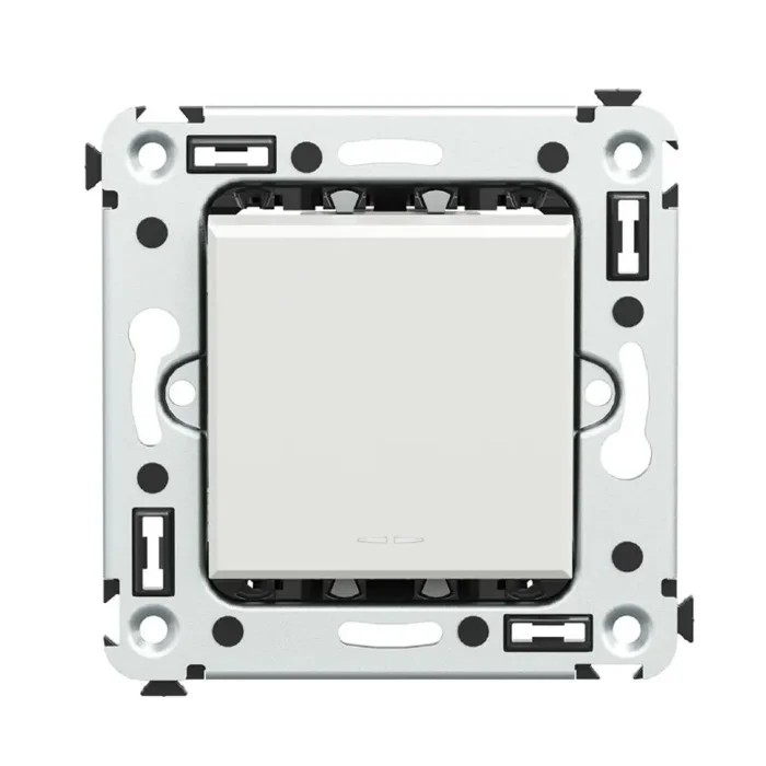 Выключатель 1-кл. 2мод. СП Avanti "Белое облако" 16А IP20 бел. DKC 4400103