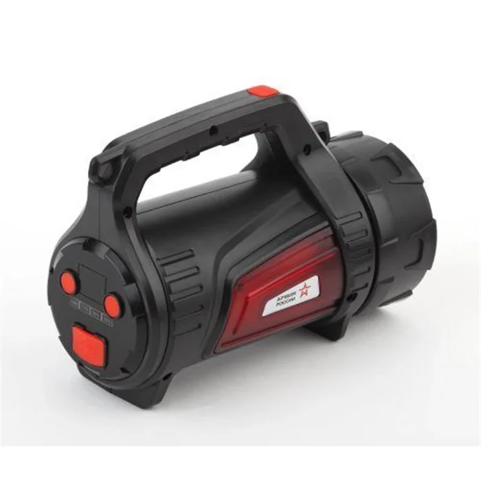 Фонарь-прожектор аккумуляторный Армия России Шмель PA-702 10Вт + боков. свет красн. маяк USB powerbank литиевый Эра Б0033764