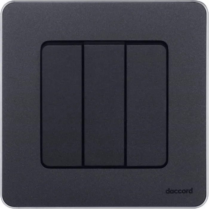 Выключатель 3-кл. Inspiria 10АХ 250В винтов. зажимы антрацит Leg 673543