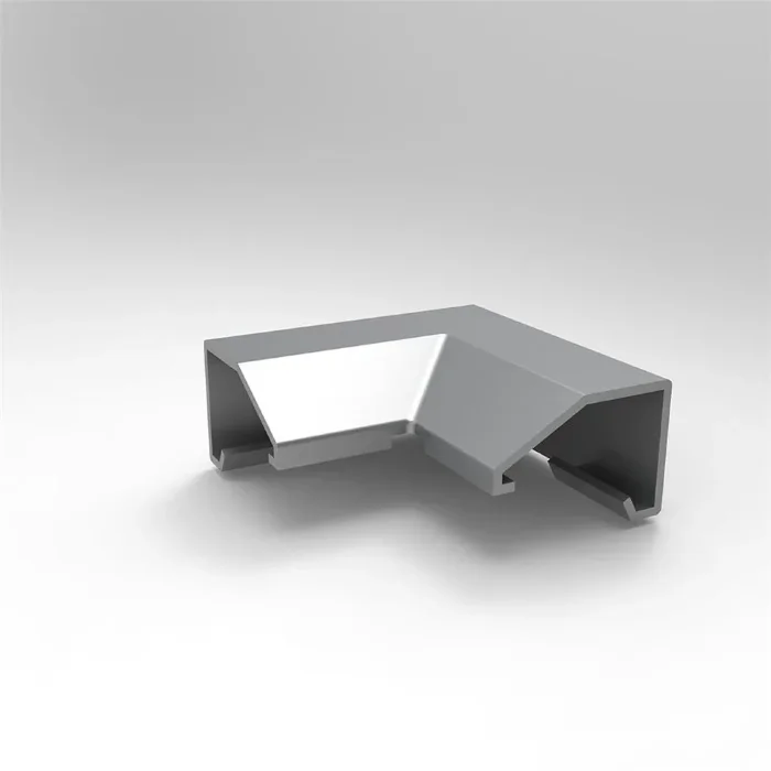 Соединитель угловой для 553 профиля (пластик, цвет-серебристый металлик)