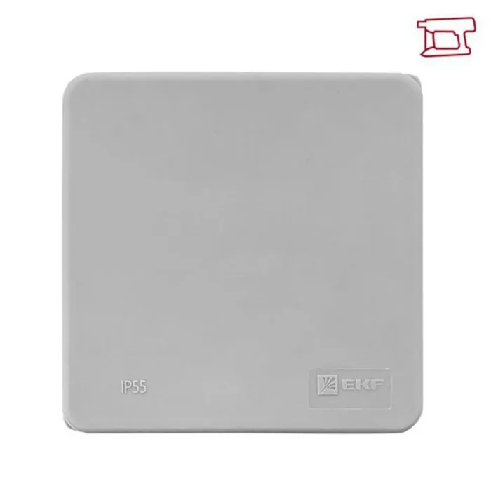 Коробка распределительная КМР-030-035 85х85х40 IP54 с крышкой для прямого монтажа без мембранных вводов сер. EKF plc-kmr-030-035