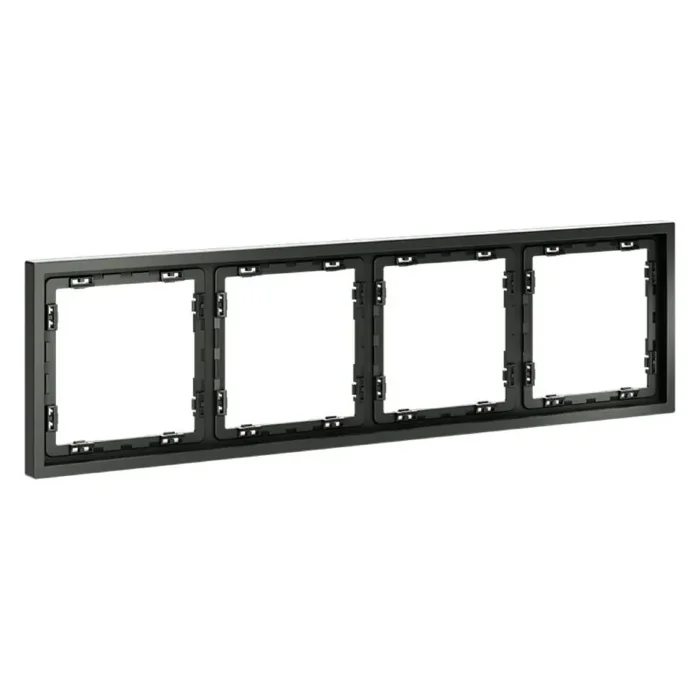 Рамка 4-м S70 пластик. титан Voltum VLS100406