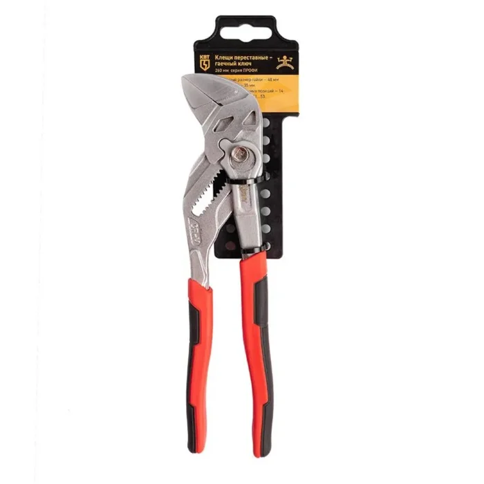 Клещи переставные-гаечный ключ "Профи" 260мм КВТ 81770