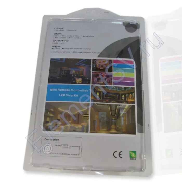 Комплект светодиодной ленты RGB 5050 60led с контроллером IR и блоком питания B20