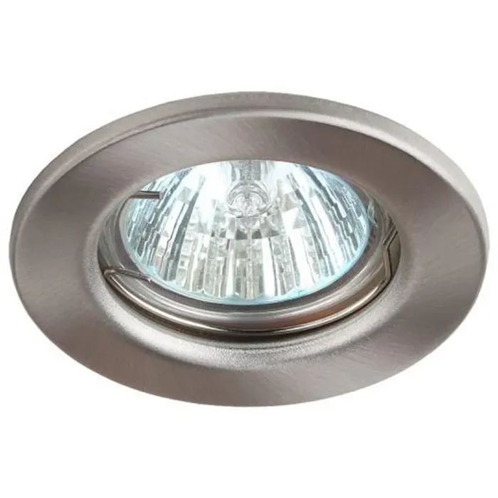 Светильник точечный ST1 SN 50Вт MR16 12В штампован. сатин никель ЭРА C0043800